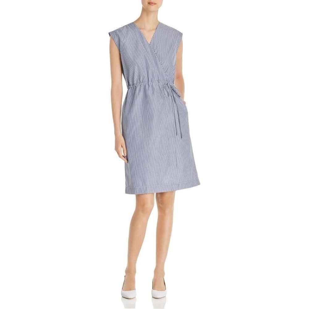 Women's LeGali Striped V Neck Sheath Dress Size XL New With Tags